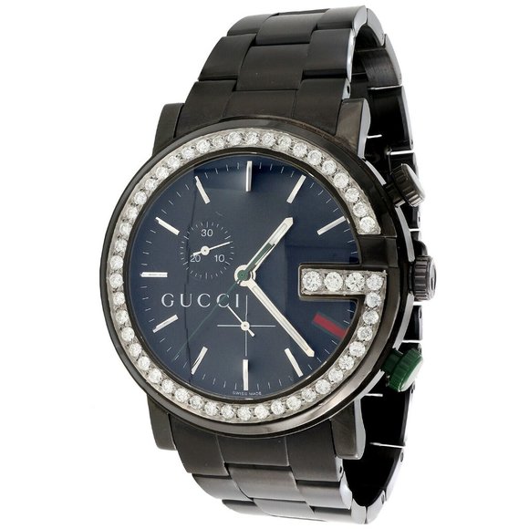 Gucci G-Watch 44mm 2 CT Diamond Genuine Watch - Picture 1 of 7